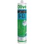 Cartouche mastic silicone translucide 300 ml, anti-moisissures, spécial sanitaires