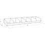Kit de 4 boîtes à bec bleu avec support acier 600x240x125mm, UNIVERSEL