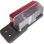 Feu de gabarit bicolore rouge et blanc sur languette, Type 2408, fixation par vis
