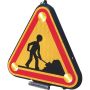 Triangle double face “chantier” LED 700 mm, 10/30V, Classe 2
