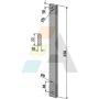 Tige 32x10 mm, trous Ø6 et 9 mm, entraxe 36 mm, pour bineuse EINBOCK, 15.171.03,  pièce interchangeable
