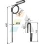 Peigne simple griffe 10mm, 640497, pour semoir kockerling, pièce interchangeable
