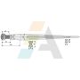 Doigt de fourche droit, fixation filetée M28X1.5, longueur 1200mm, Ø 31mm, pièce interchangeable