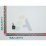 Bouchon amp 4 broches femelle, pour distributeur d'engrais SULKY, 721009, pièce origine