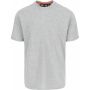 T-shirt basic 100% coton, gris/chiné, taille XS à XXXXL