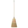 Balai d'extérieur paille de riz 25cm manche bois percé