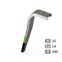 Dent carbure, 3 pastilles 3x30mm + rechargement, pour herse rotative, POTTINGER, 330x18mm, Ø26mm, 87340220/24351, gauche, pièce interchangeable