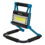 Projecteur LED 10W 1500 lumens rechargeable, pliable sur trépied structure métal et ABS, autonomie 2,5 heures, STILKER