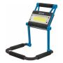 Projecteur LED 10W 1500 lumens rechargeable, pliable sur trépied structure métal et ABS, autonomie 2,5 heures, STILKER