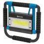 Projecteur LED 10W 1500 lumens rechargeable, pliable sur trépied structure métal et ABS, autonomie 2,5 heures, STILKER
