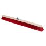 Balai large poils élasthanne rouge, sans manche 100cm x Ø27mm