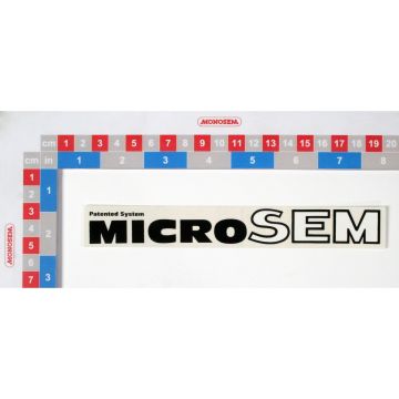 Auto collant " microsem " sur tremie micro, 10226036, RIBOULEAU MONOSEM, pièce origine