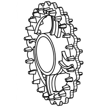 Roue Crosskill lourd Ø550/190, RFT55750, QUIVOGNE, pièce origine