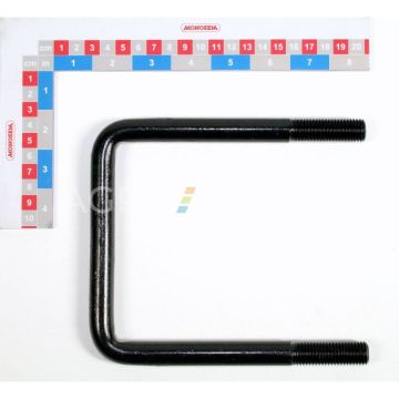 Tige en U 16x465x35x35 mm pour semoir bineuse RIBOULEAU MONOSEM, 30634020, 4502, pièce origine