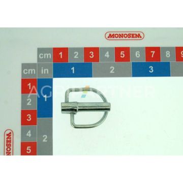 Clips diam 6 lg31, blocage embout de fixation diam 110 mm, pour bineuse RIBOULEAU MONOSEM, 65019010 - 9557, pièce origine