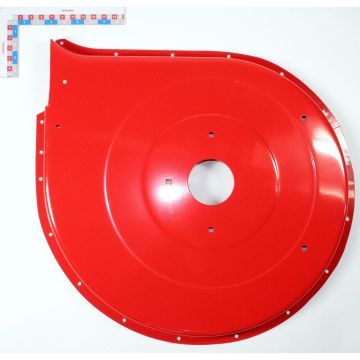 Carter turbine a0348 peint rouge, 30090074, RIBOULEAU MONOSEM, pièce origine