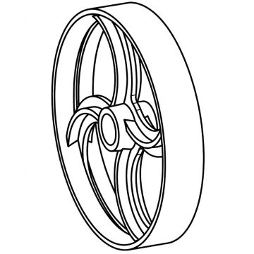 Roue lisse Ø 556×70, RFT55701, Cambridge Quivogne, pièce origine