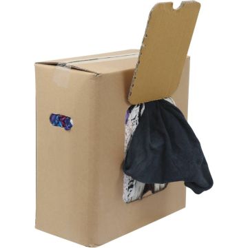 Chiffon d'essuyage couleur draps polycoton, carton distributeur de 10kg, KARZHAN