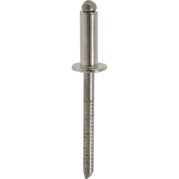 Rivet inox/inox A2 tête plate - en lot de 25 pièces KLIPPER