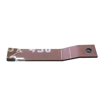 Lame coudée 375x80x10, C37510, pour Gyromass Clavaud, pièce origine