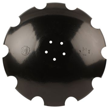 Disque générique 610x6 mm, entraxe 98 mm, méplat 170 mm, 5 trous, pièce interchangeable