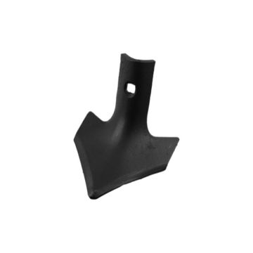Soc triangulaire, 120x6 mm, 1 trou ø11mm, 214000, compatible pour bineuse VADERSTAD, pièce interchangeable