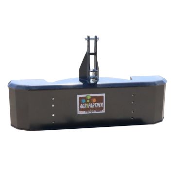 Masse tracteur monobloc acier, modèle large, 900 Kg, catégorie 2, mécano-soudée, noir standard