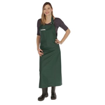 Tablier de traite et de lavage premium sans poches, taille L, lg.125cm x L.118cm, vert, KERBL