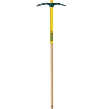 Serfouette forgée panne et langue, manche bois percé 110cm, certifié PEFC 100%