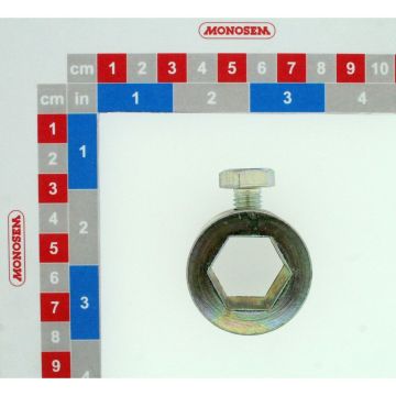 Bague d'arrêt six pans + vis, 65005900, RIBOULEAU MONOSEM, pièce origine