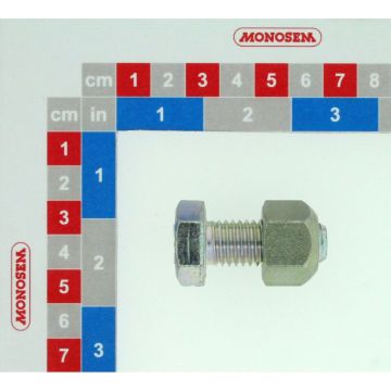 Boulon de roue 14x35 écrou bombe, 65512078, RIBOULEAU MONOSEM, pièce origine