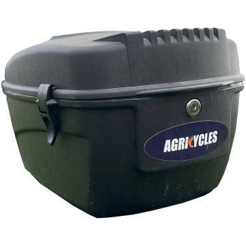 Top case en plastique, verrouillable à clé, 17.5L, pour vélo AGRICYCLES