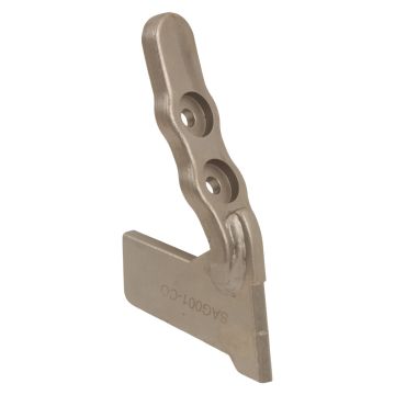 Soc carbure étroit 203x35 mm, épaisseur 12 mm,  entraxe 45 mm diam 10mm, pour semoir Universel, Agrisem AGM18-03-502,  pièce interchangeable