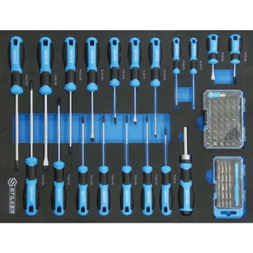 Module mousse 527x387mm tournevis - 85 pcs STILKER