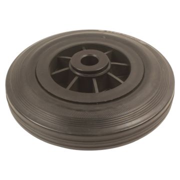 Roue de manutention caoutchouc diamètre 200 mm charge 200kg axe 20 mm - s2000ps200r20
