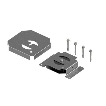 Poulie d'angle Ø250 horizontale complète pour racleur à lisier CK Industries