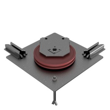 Poulie Ø350 complète + guide chaîne pour racleur à lisier CK Industries