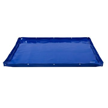 Bac pour protéger le sol/support, œillets tout autour, dimensions : 190 cm x 140 cm x 5 cm, DERBLAUE
