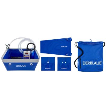 Bac professionnel, pompe, tuyau, bloc d'alimentation, sac, batterie, glissoir, rosace simple 1x22 mm, rosace double 2x15 mm, DERBLAUE