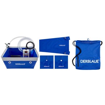 Bac professionnel, pompe, tuyau, bloc d'alimentation, sac, batterie, glissoir, rosace simple 1x22 mm, rosace simple 1x15 mm, DERBLAUE