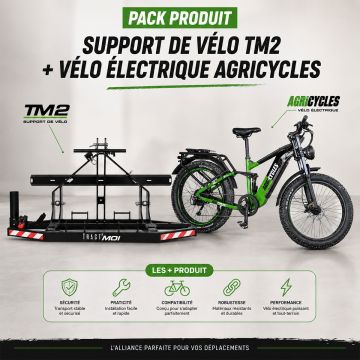 Pack support pour 2 roues TM2 et vélo électrique CR26