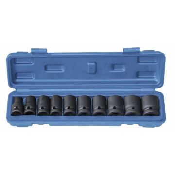 Douilles à chocs 1/2" de 10 à 24mm - Coffret PVC de 10 pièces, STILKER