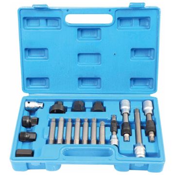 Outil démontage poulies alternateurs débrayables - Coffret de 18 pièces, STILKER