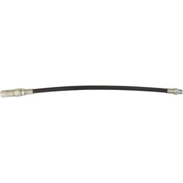 Flexible rilsan 8mm M10 300mm avec agrafe pour pompe à graisse