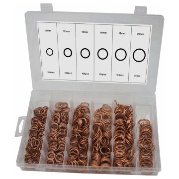 Joints de vidange en cuivre de 10 à 20mm - coffret de 525 pièces, STILKER