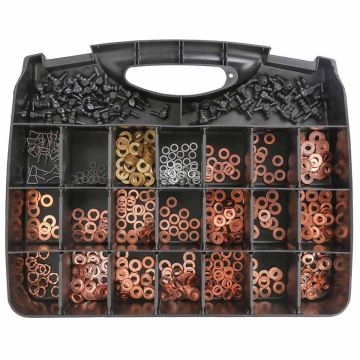 Rondelle cuivre pour injecteurs - assortiment de 551 pièces STILKER