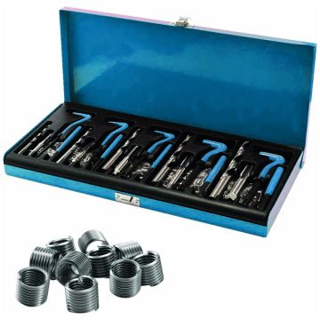 Réparation de filetage M5 à M12 - coffret de 131 pièces STILKER