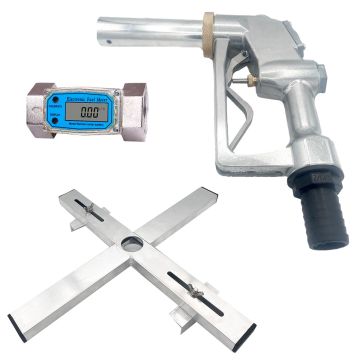 Pack pistolet de remplissage à arrêt automatique + support en croix + débitmètre à turbine électronique HYDRO GUN