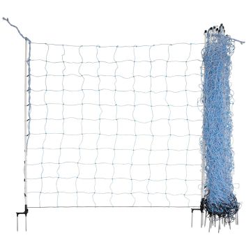 Filet à moutons OviNet bleu/blanc, 25 m hauteur : 170 cm - Double pointe