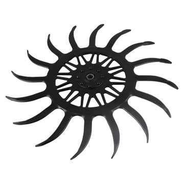 Roue étoile type Yetter Ø540, pour houe rotative et bineuse, avec bague, pièce interchangeable